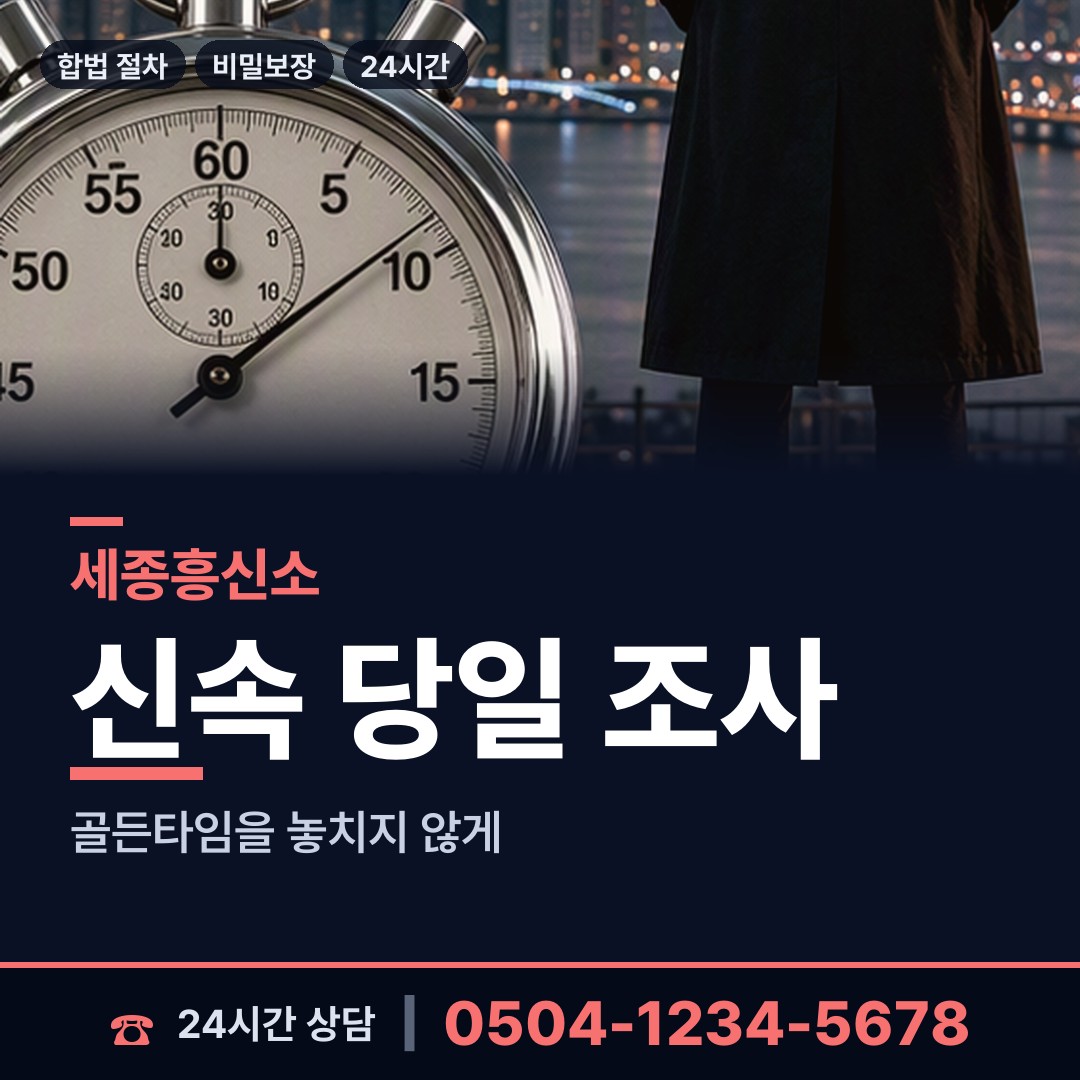 세종 도담동 탐정 상담 안내